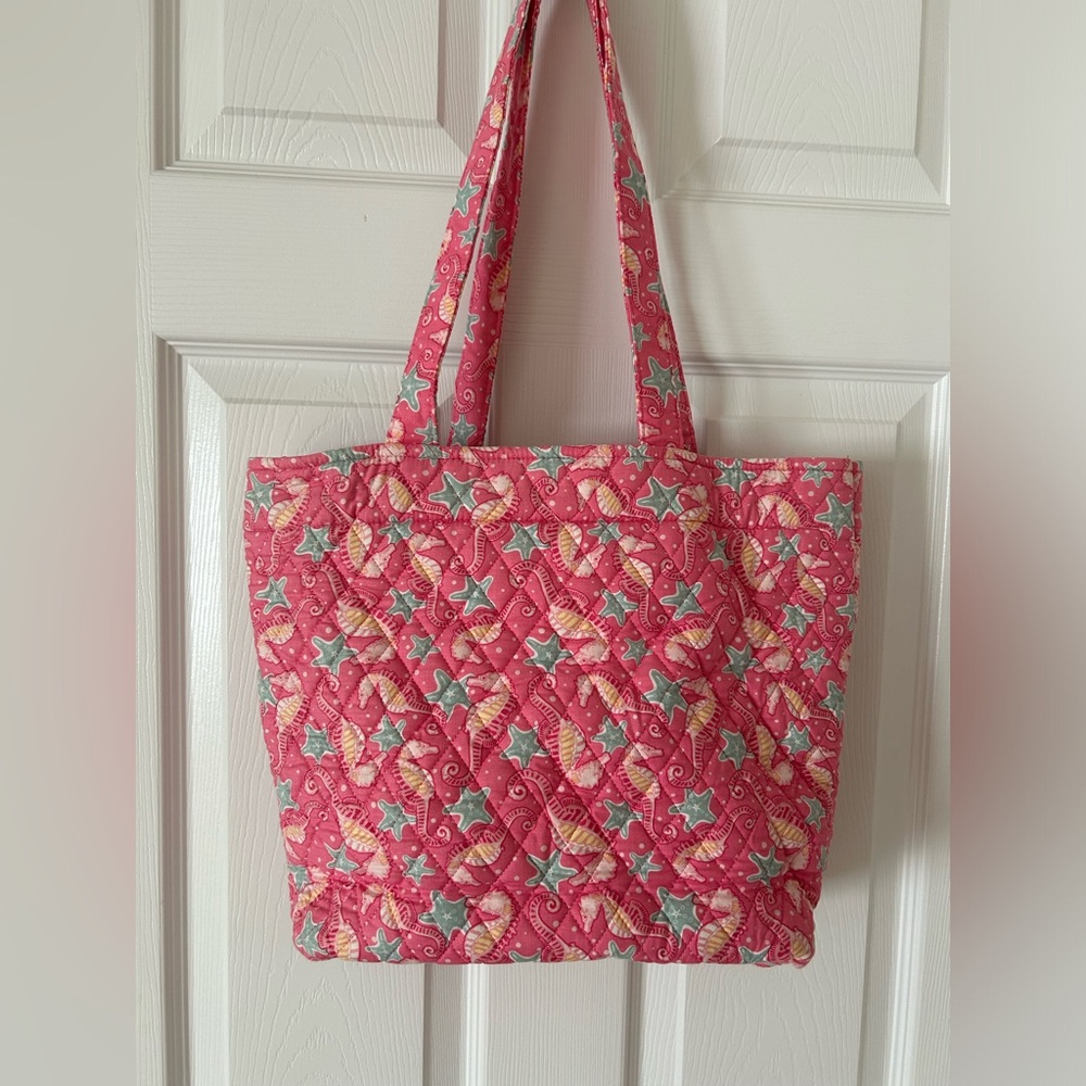 Kate & Sara Starfish and Seahorse tote handbag